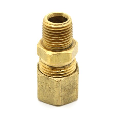 Thrifco Plumbing No. 68 5/16 Inch x 3/8 Inch Lead-Free Brass Compression MIP Adapte 4401359
